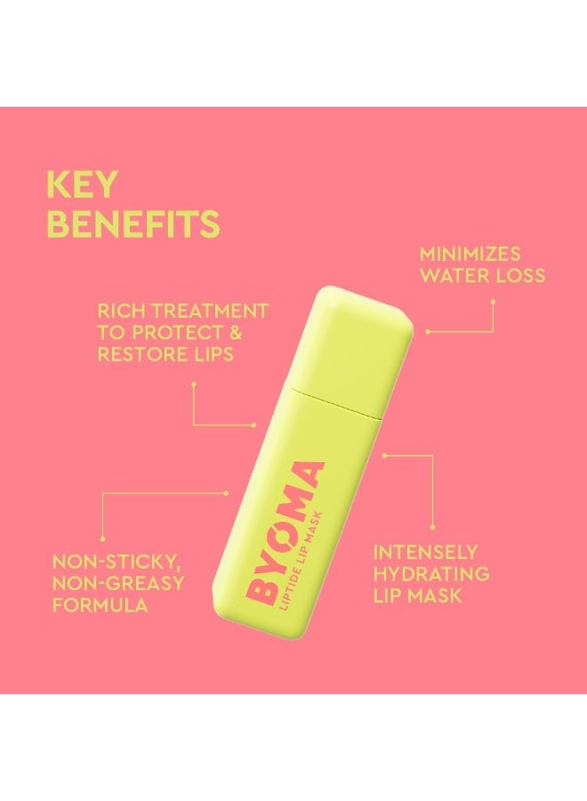 BYOMA Liptide Lip Mask (5ml) Ultra Nourishing Overnight Mask - Repair and Restore Lips with Peptides, Babassu Oil and PHA - Hydrating, Exfoliating Balm, Vegan - Image 3